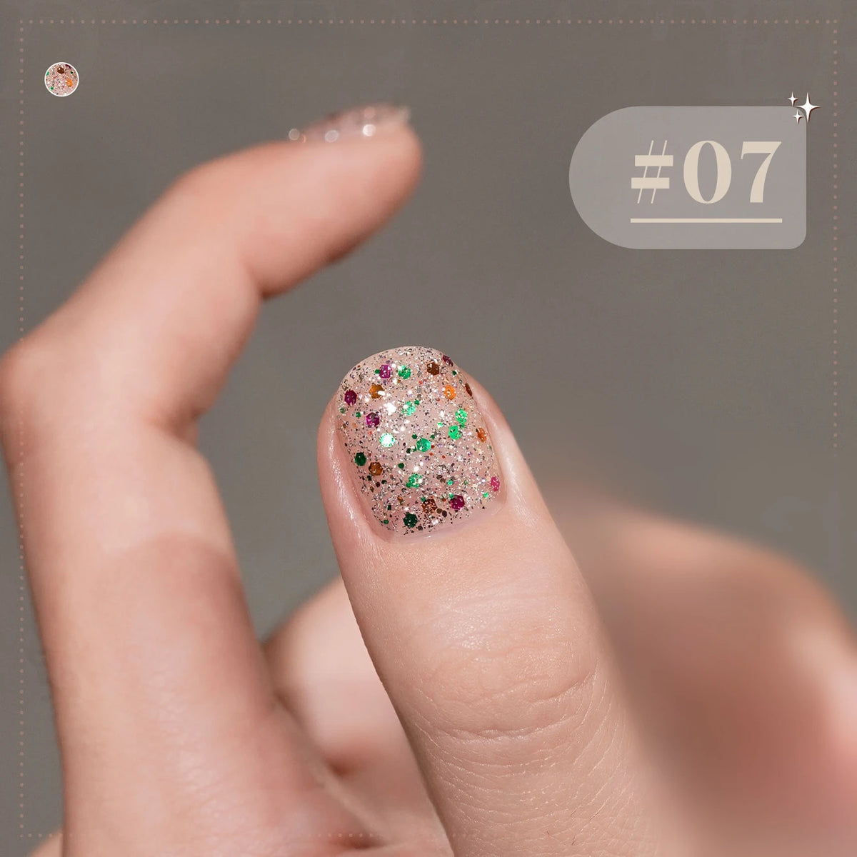 MIANEL 10ml 1-12pcs Christmas Nails Gold Sequins Nail Polish Gel Vernis Semi Permanent Nail Art Soak Off LED UV Nail Polish Gel
