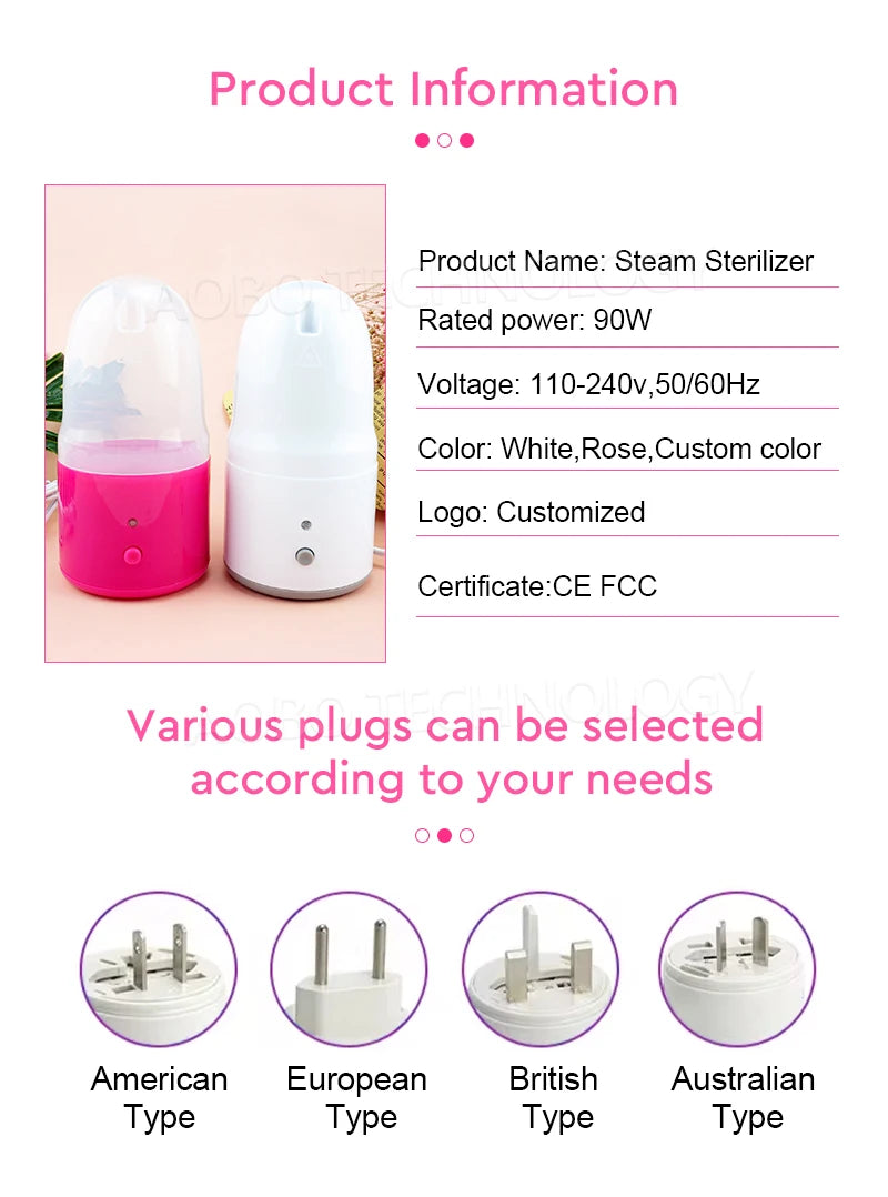 Menstrual Disc Menstrual Cup Set With Electric Sterilizer Storage Case Medical Silicone Period Female Health Care Products