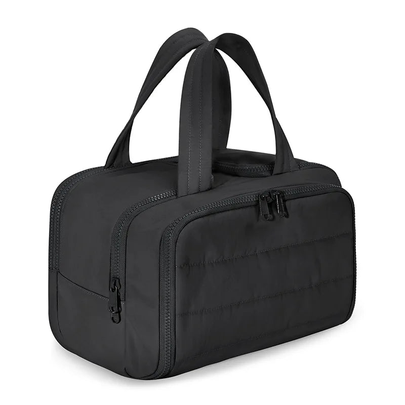 Large capacity waterproof makeup and toiletries handbag for women's travel bathroom shower and makeup storage bag