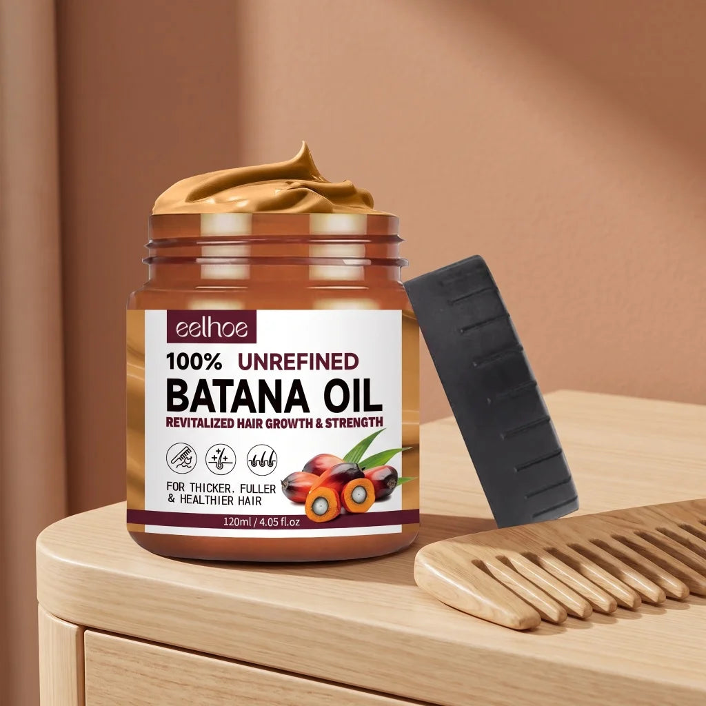 Batana Oil Natural Scalp Nourishing Balm Strengthen Weak Hair Boost Thicker Fuller Healthier Hair Daily Home Hair Treatment