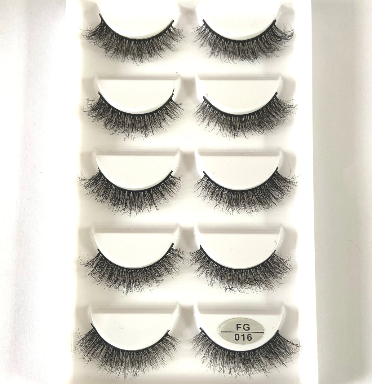 HBZGTLAD 5Pairs Handmade Mink Lashes Short False Eyelashes Dense Natural Long Messy Eye Lashes Reusable Stage Makeup Eyelashes