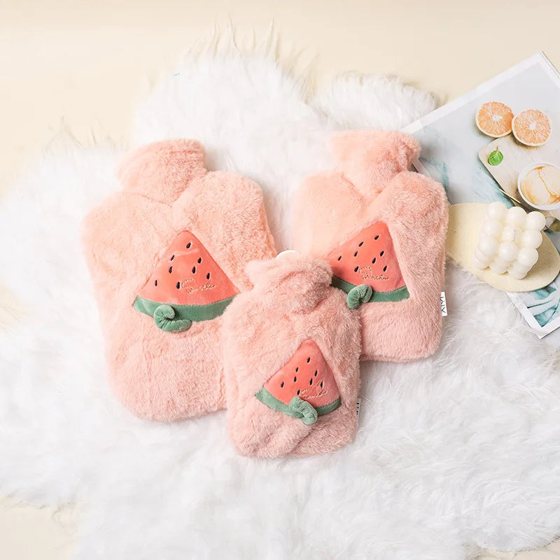 500ML Hot Water Bottles Bag Water-filling Hot-water Bag for Female Warm Belly Hands and Feet Keep Hand Warmer Hot Water Bag