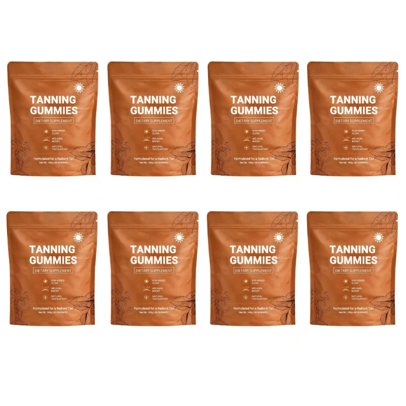 Tanning Gummies for Women, Sunless Bronzing Glow Support, Vegan Sugar-Free, Non-GMO, Astaxanthin & Lycopene, 60 Count