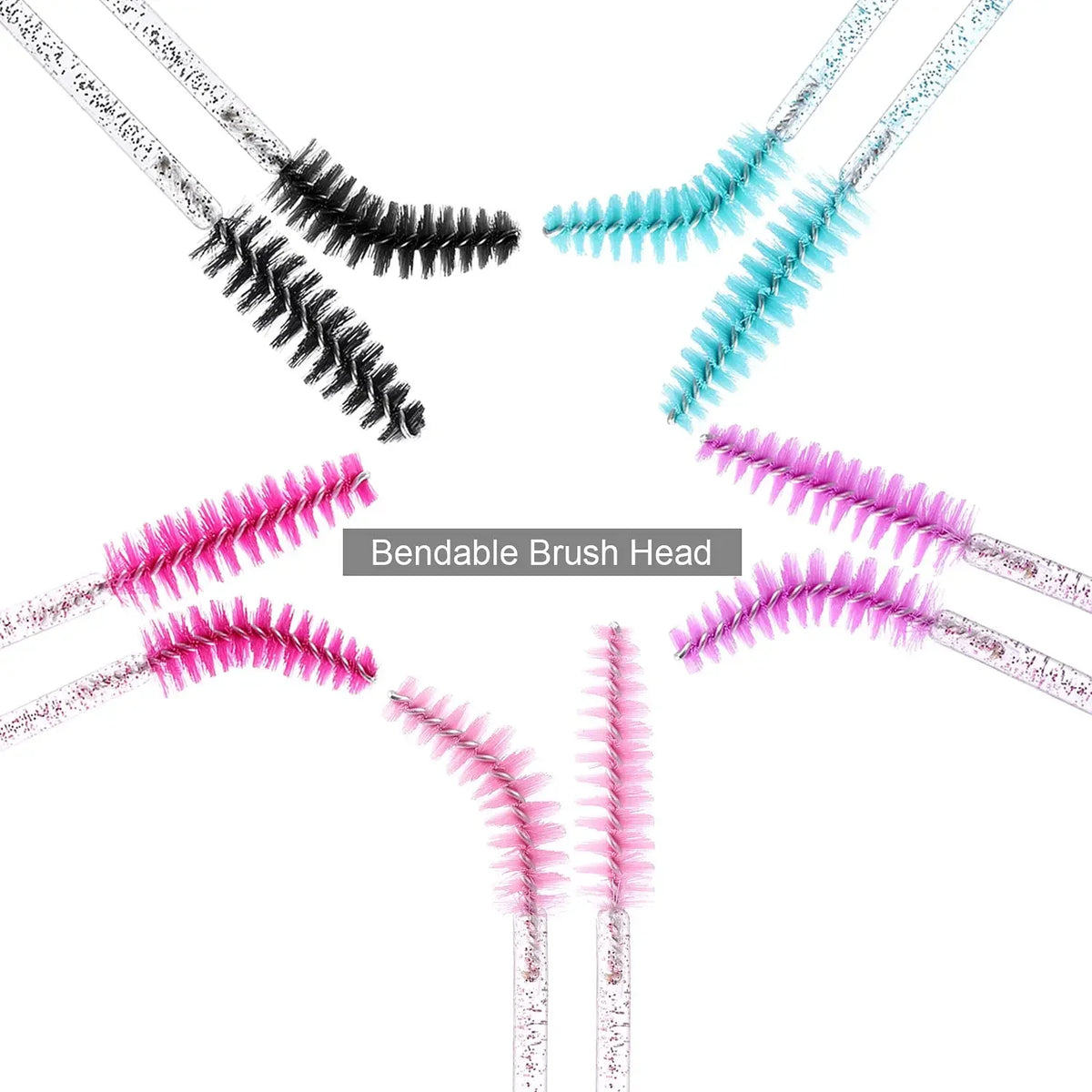 100/1000pcs  Disposable Mascara Wands Eyelash Brush Spoolies for Eyebrow Eye Lash Extension Colorful Beauty Tools
