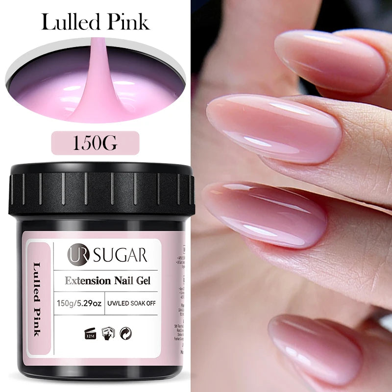 UR SUGAR 150g Extension Jelly Nude Pink Rose Red Quick Extension Gel Nail Polish Nail Extension UV LED Manicure Soak Off