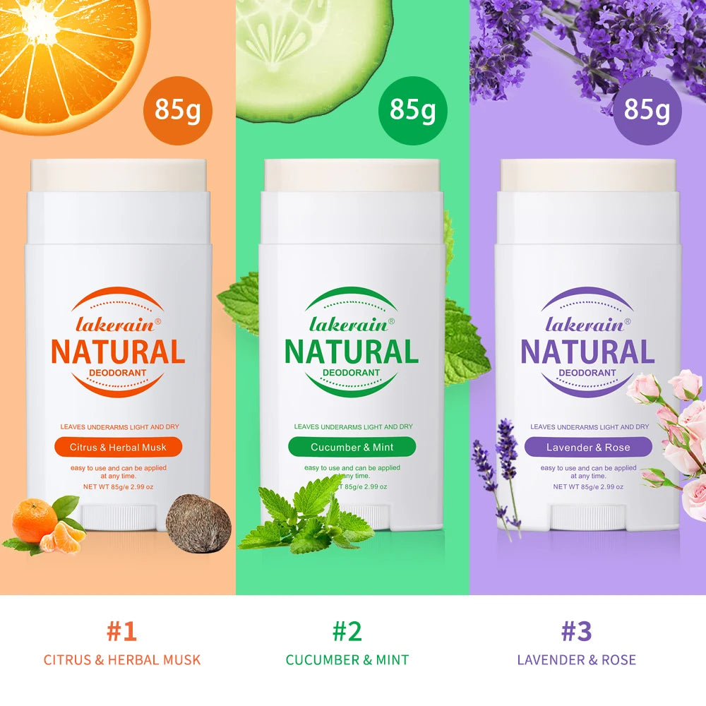 Natural Deodorant Long-lasting Fragrance Eliminate Odors Natural Plant Components Smells Fresh Fragrant Deodorant For Men Women