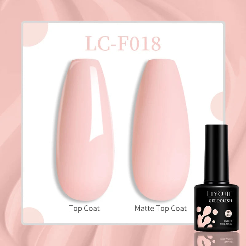 LILYCUTE 7ML Quick Extension Nail Gel Vernis Semi Permanent Acrylic Crystal White Clear Nude Gel Nail Polish UV Construction Gel