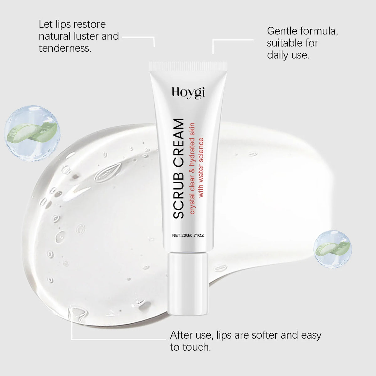 Hoygi Propolis Honey Lip Exfoliating Scrub Hydrating Vertical Lip Fine Lines Plump Full Lips Daily Lip Treatment Makeup Primer
