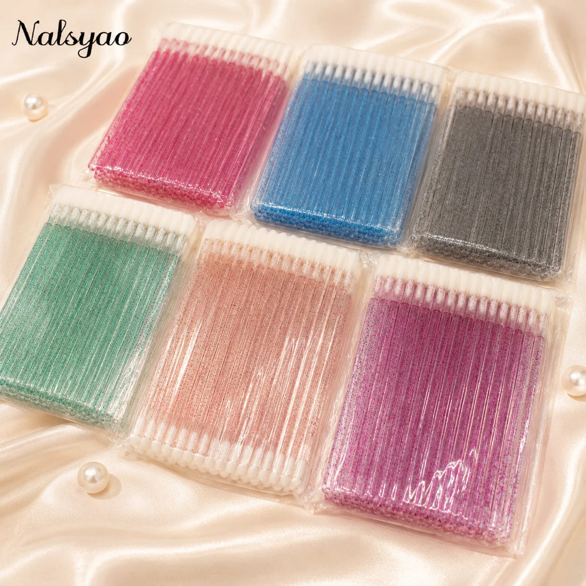50Pcs Disposable Lip Brush Individual Lash Cleaning Mascara Applicator Makeup Brushes for Eyelash Extension Removal