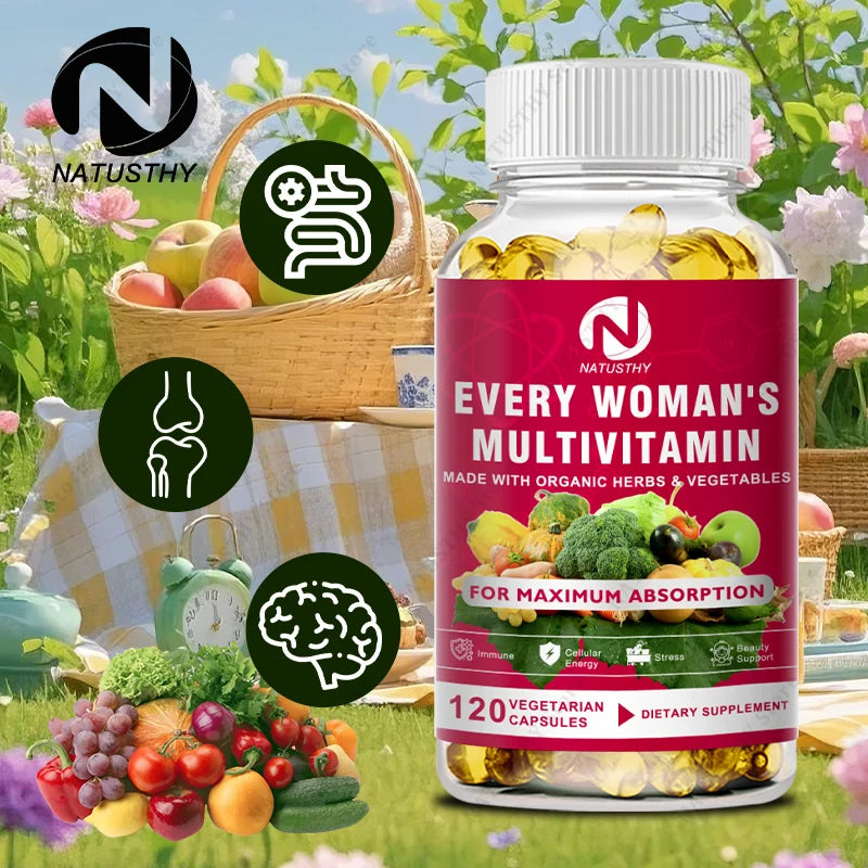 Multivitamin For Women Capsules Support Hormone Balance, Skin, Heart, Brain, Bone, Immune Health