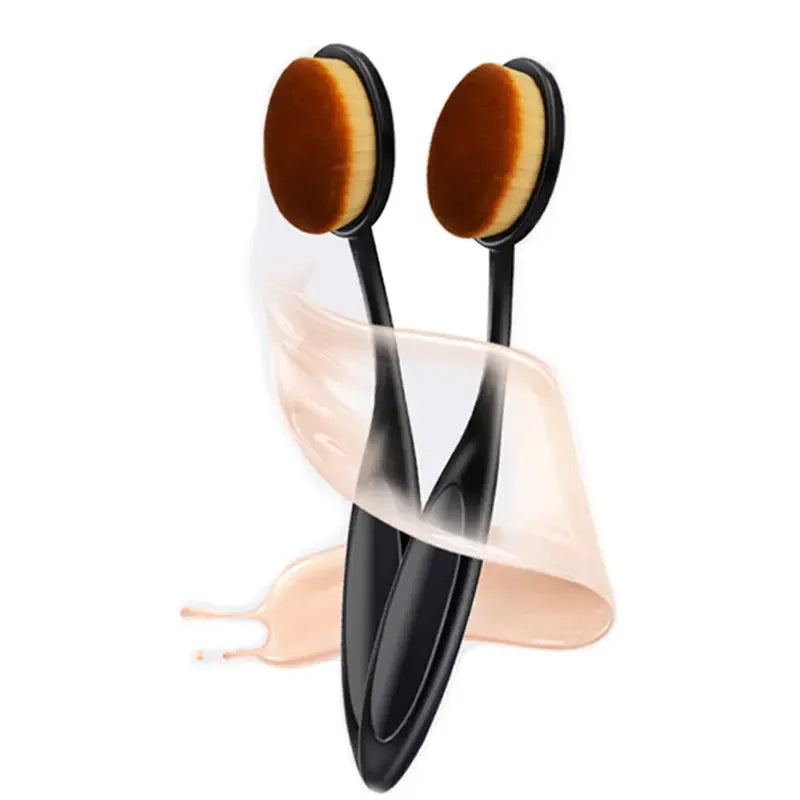 1/2/5 PCS Large Foundation Brush Toothbrush Shape Makeup Make Up Tools Get Fast Even Application of Creams and Powders Cosmnetic