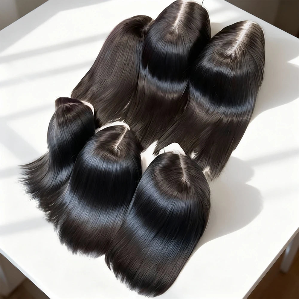 Brazilian HD Transparent 13x4 Bone Straight Short Bob Human Hair Wigs 13x6 Straight Lace Front Wigs For Women 250 Density
