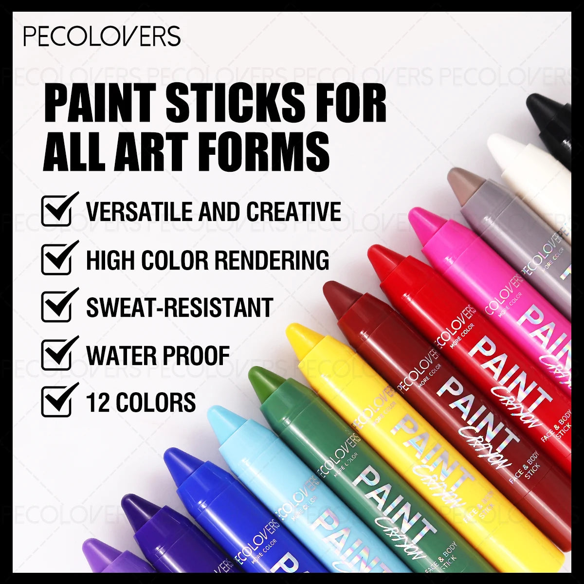 1Pc Body Painting color pen, Halloween Makeup Pen, Cream Like, Waterproof, Easy to Color, Carnival/Mardi Gras/Masquerade