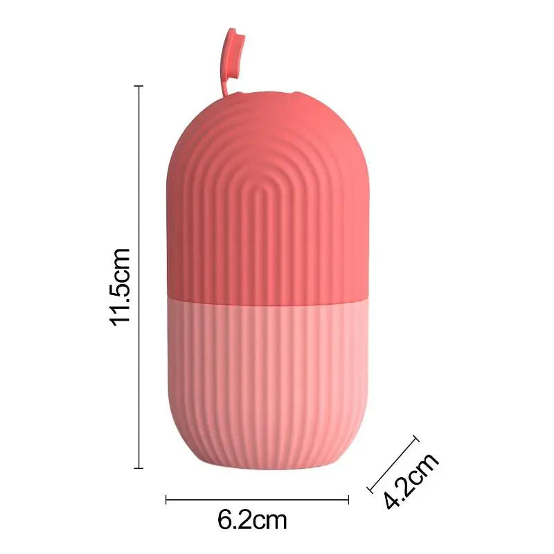 Silicone Face Ice Cube Mold for Facial Massage Beauty Face Roller Home Spa Skincare Tool