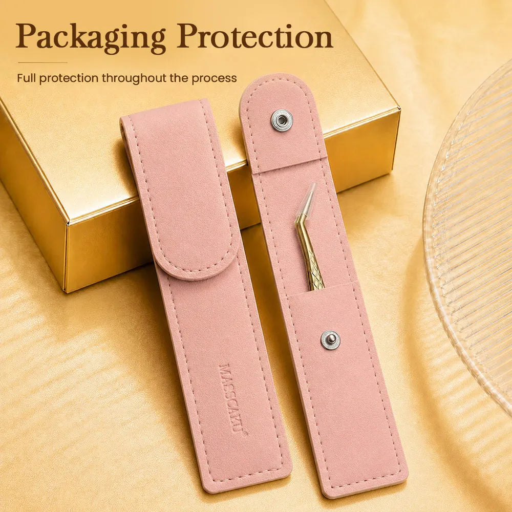 MASSCAKU Lash Pickup Tweezers Fiber Tip Beauty Salon Supplies High Accuracy Tool for Premade Fan Application
