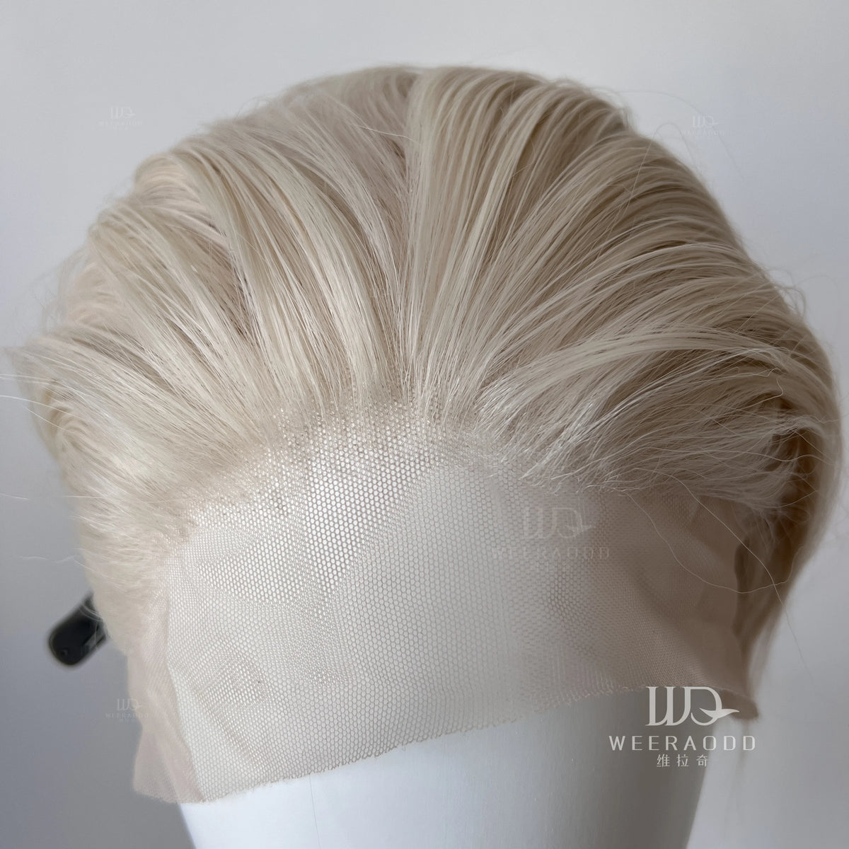 White Gold Lace Front Wigs for Men Short Bob Cut Synthetic Hair 13x4 Lace Front Wigs for Women Free Part Natural Hairline 150%