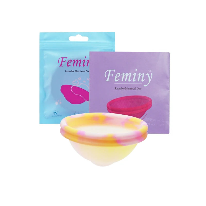 20pcs Women's Menstrual Collector Medical Grade Silicone Certified Menstruation Period Disco Menstrual Monthly Cup Alternative