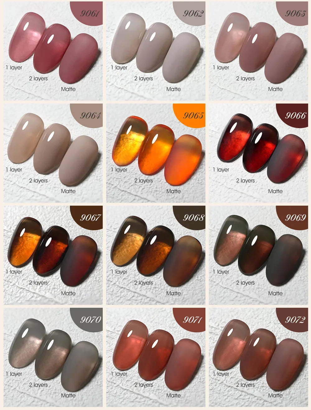 CANNI Christmas Color Gel Polish 9ml Hema Free TPO Free Nail Gel Polish Winter Colors Semi Permanent Gel Super Texture Brush