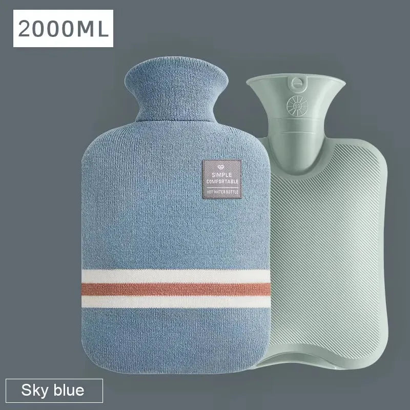 Leak-Proof Hot Water Bottle Winter Warm Electric Heating Pad for Hands Waist Pain Relief, Student Office Use Christmas Gift