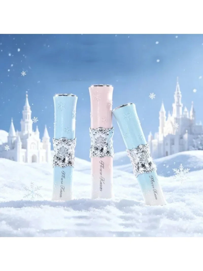 Flower Knows Snow Ballet Makeup Christmas Gift Set Eyeshadow,Blush,Lip Glaze Setting Powder with Cosmetic Bag Beauty Kit
