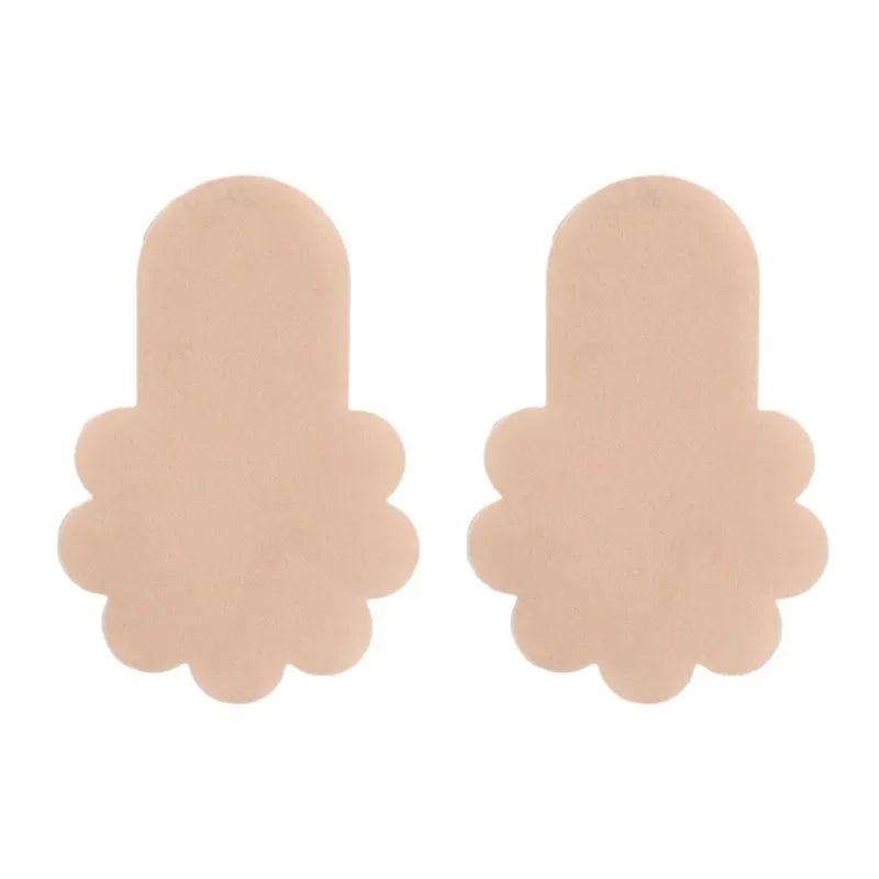 Self-adhesive Nipple Cover Chest Patch Non-woven Thin Invisible Bra Disposable Sticky Lift Breast Petals Round Flower Pads