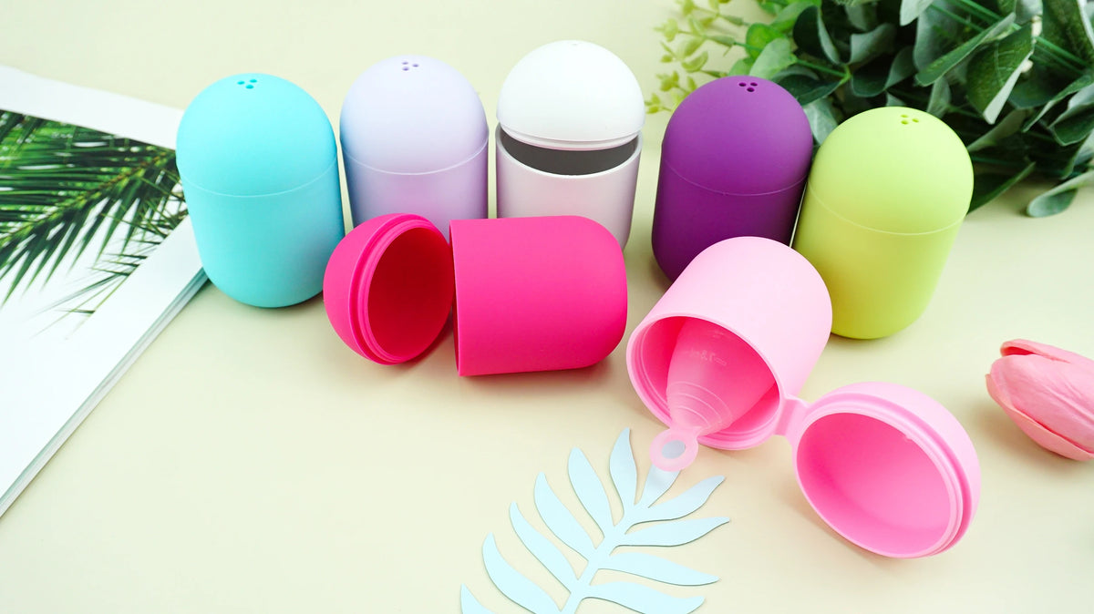 10pcs Silicone Case Sterilizer Bpa-Free Cleaner Container To Clean And Store Menstrual Cups Sterilizer Case