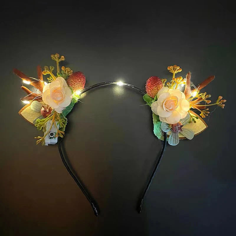 Christmas Headband New Year 2026 Supplies Christmas Hair Pins Xmas Party Headwear Navidad Home Outdoor Hair Hoop