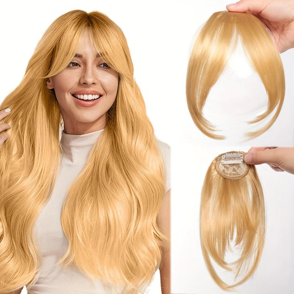 Eight Character French Bangs Wig Piece Female Synthetic BB Clip Fluffy Top Reissue Eight Character Bangs Thin Invisible Hairpins