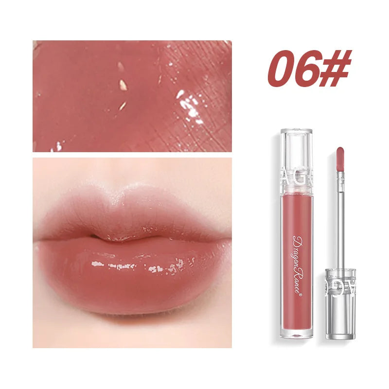 Mirror Water Gloss Lip Glaze Moisturizing Liquid Lipstick Long Lasting Nourishing Glass Lip Gloss Transparent Lip Stain Tint