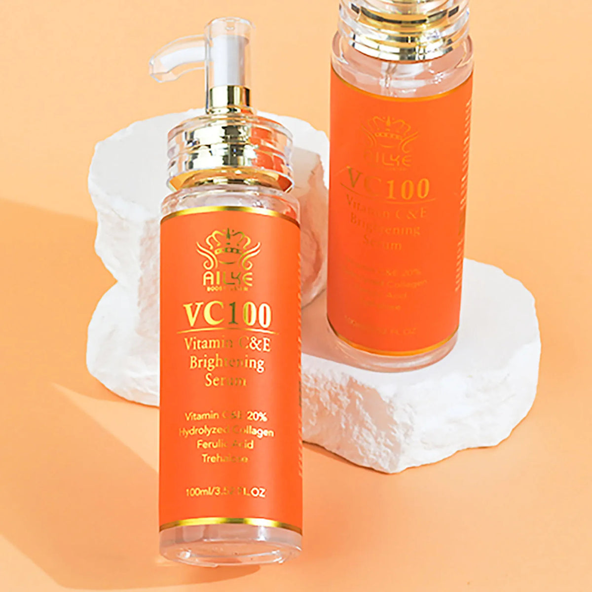 AILKE Vitamin C Brightening Moisturizing Women Skin Care Set, Anti Dark Spots, Nourishing Kit for Smooth, Even Radiant Skin Tone
