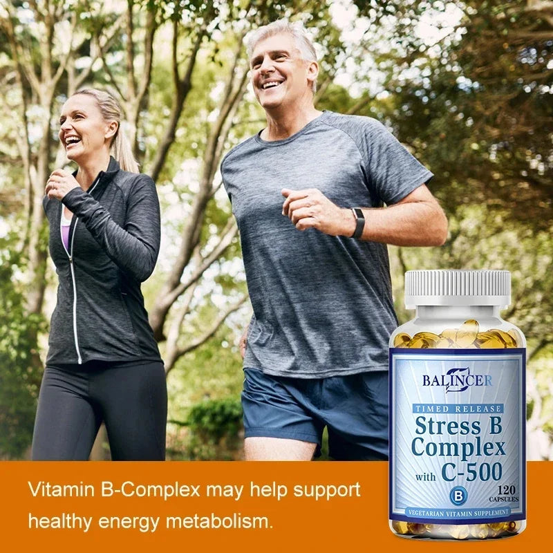 Vitamin B Complex Capsules - Helps Improve Immunity, Neutralizes The Energy in Cells, Improves Immunity and The Nervous System