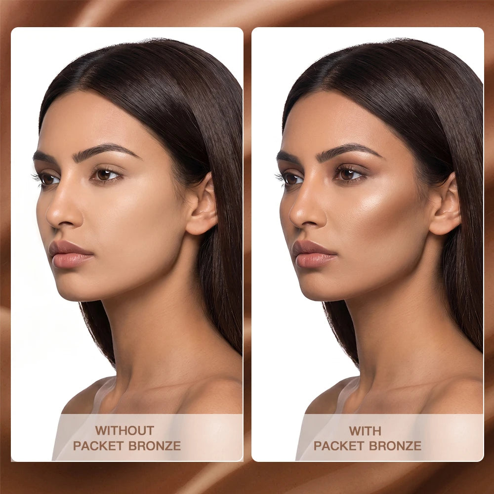 Cream Contour Stick Smooth Blendable Face Shading Stick Natural 3D Sculpting Bronzer Stick Long Lasting Sun-kissed Glow Facial M