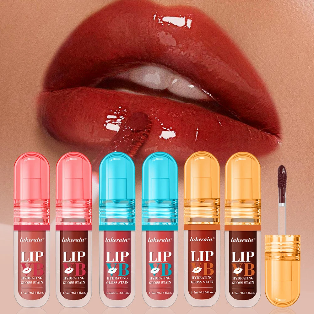 Lip Stain Vb Hydrating Gloss Stain 12HR Hydration Long-Lasting Moisturize Nourish Lips Hydra Honey Instant Glossy Wetness Makeup