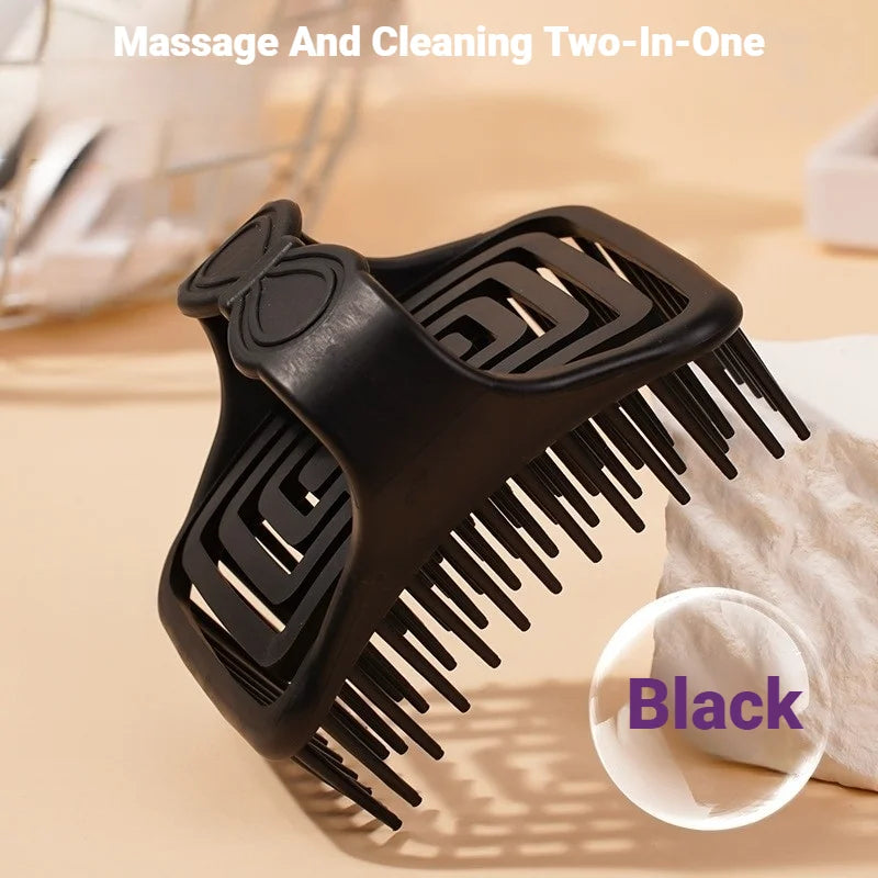 Hollow Design Scalp Massage Shampoo Brush Deep Cleansing And Exfoliation Easy Hair Care
