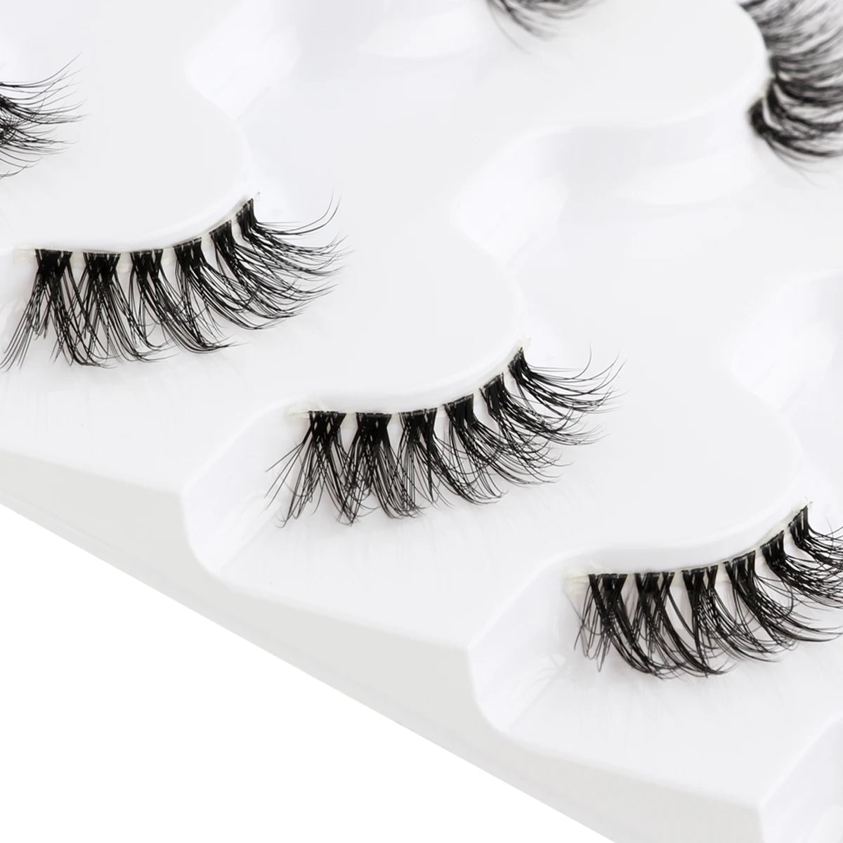 6/10 Pairs Half Lashes 3D Mink Lashes Faux Mink Fluffy Lash Soft Full Thick Wispy Eyelash Dramatic False Eyelashes Makeup