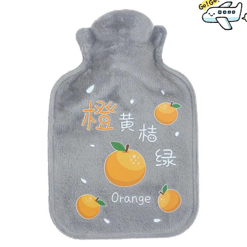 Kawaii Hot Water Bags Cute Plush Rubber Hand and Foot Belly Warmer Explosion-proof Hot Water Bottles for Women Period Pain