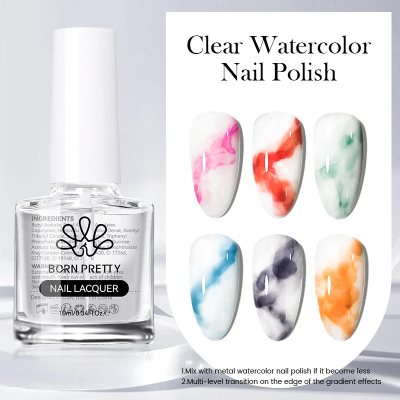 BORN PRETTY Water Light Cat Magnetic Gel Nail Polish Nude Milk White Jelly Color Semi Permanent Soak Off UV LED Gel Varnish DIY