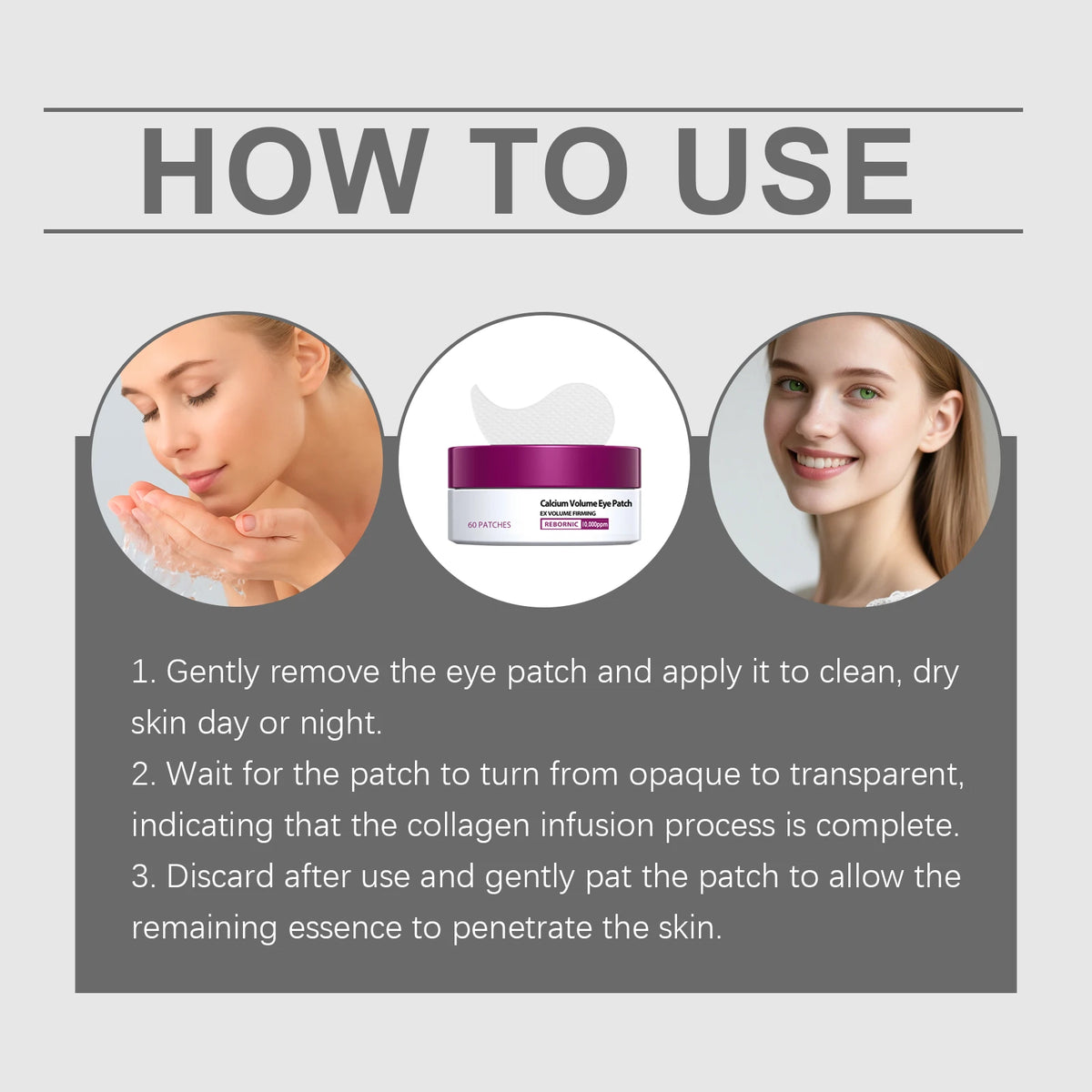 Collagen Tighten Eye Mask Reduce Dark Circles Promote Microcirculation Eyes Relieve Eye Swelling Brightening Eye Care Stickers