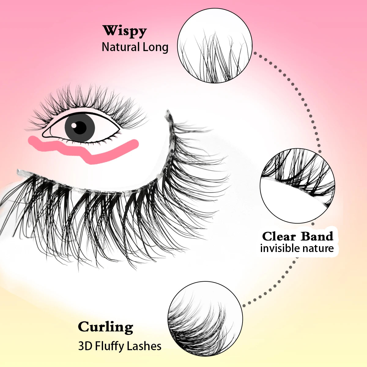 YSDO 5/10 Pairs Natural Eyelash Extension Hand Made Maquilagem Fluffy Fake Half Lashes Soft 3D Mink Lashes Makeup Faux Cilios