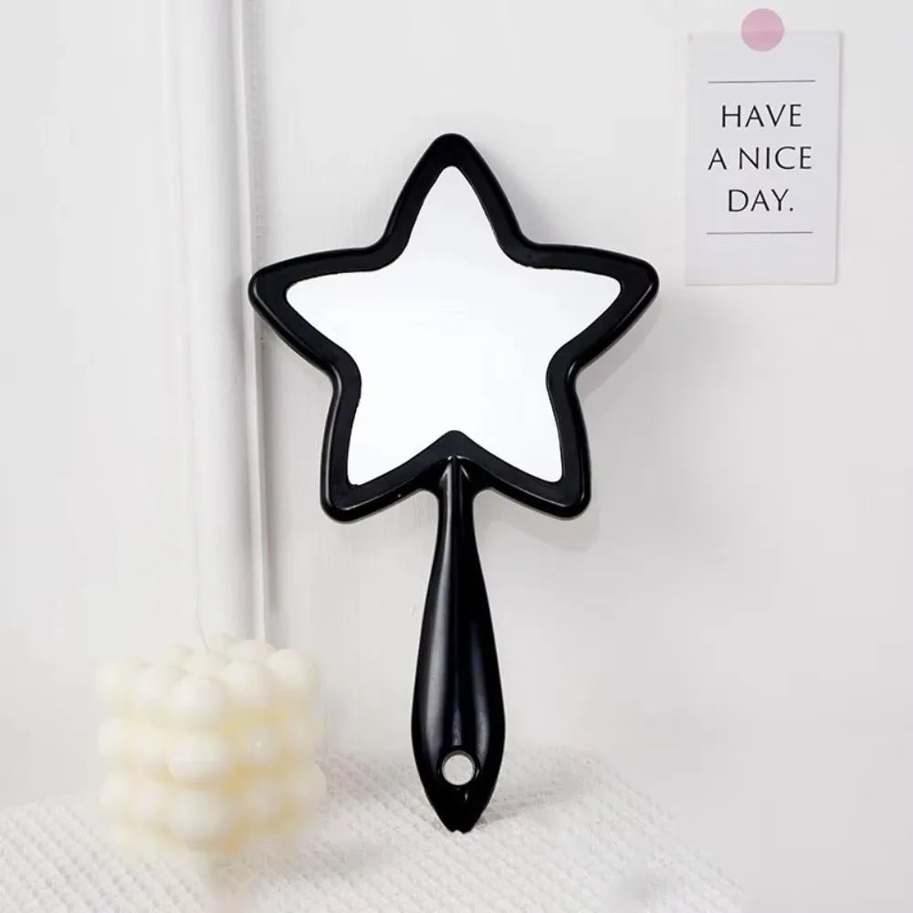 New Single-sided Handheld Mirror High-definition Portable Make-up Mirror Hanging Hole Wall Mountable Dental Mirrors Gift