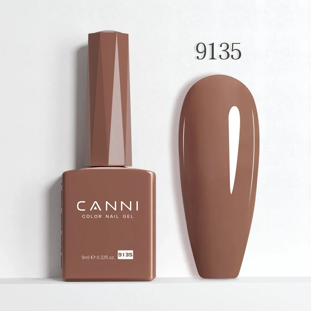 CANNI Christmas Color Gel Polish 9ml Hema Free TPO Free Nail Gel Polish Winter Colors Semi Permanent Gel Super Texture Brush