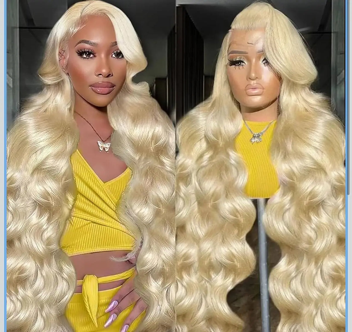 613 Honey Blonde Color Body Wave 13X4X1 HD Full Lace Frontal Wigs For Women Preplpucked Bleached Knots Cosplay Daily Party Soft