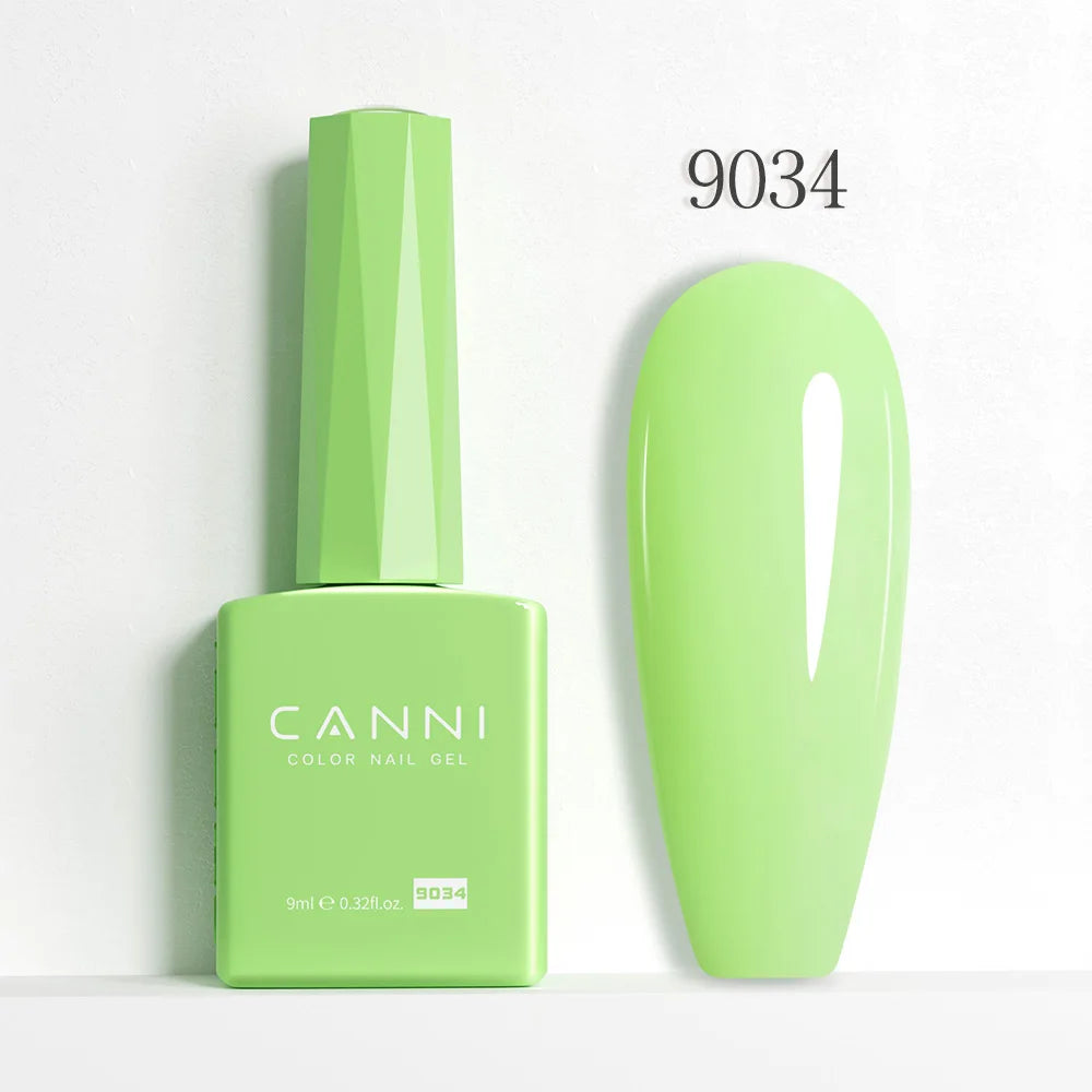 CANNI Hema Free Nail Gel Polish Christmas Red Color Collection Semi Permanent Nail Dehydrator Primer 9ml French Gorgeous Color