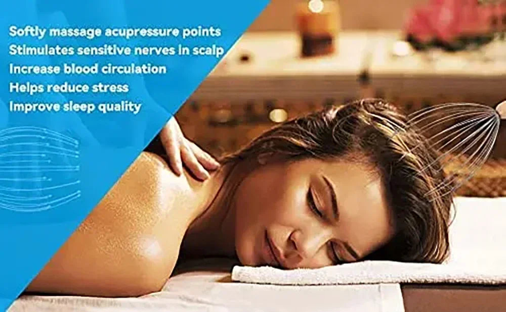 Head Massager Head Scratching Octopus Scalp Pet Head Massage Non Soul Extractor Divine Tool Extracting Healthy Hair Itch Relieve