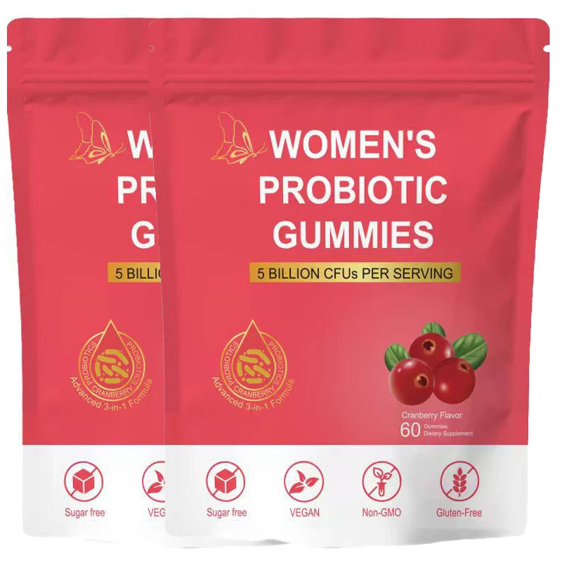 Women Probiotic Gummies - Premium Feminine Balance Gummies - for Women's Health & Wellness - Immune Support - Vegan, Gluten-Free