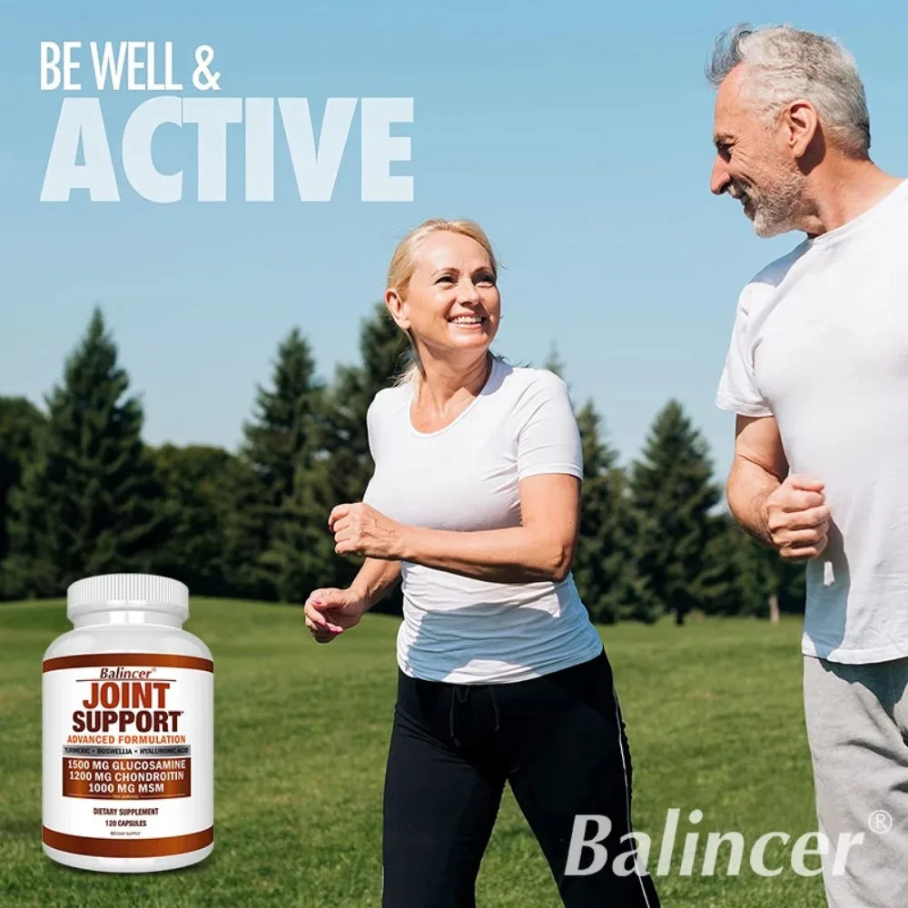 Glucosamine Chondroitin MSM Turmeric Boswellia - Joint Health and Joint Function Support - Glucosamine Sulfate Mobility Formula