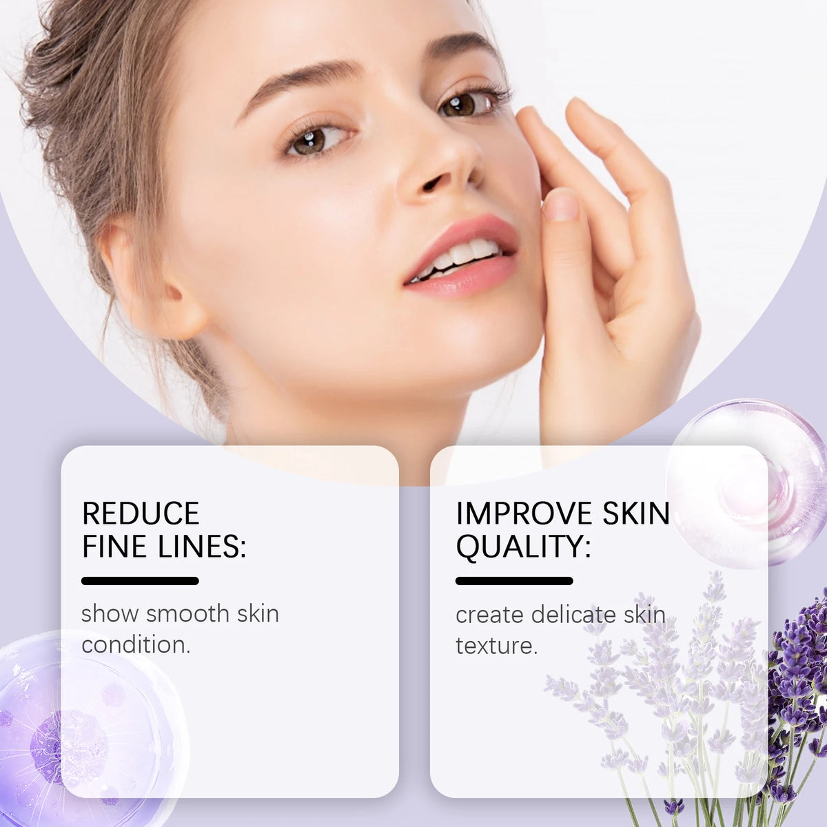 Bakuchiol Essectial Oil Relaxing Reduce Fine Lines Smoothing Facial Body Skin Care Nourish Aromatherapy Lavender Essential Oil