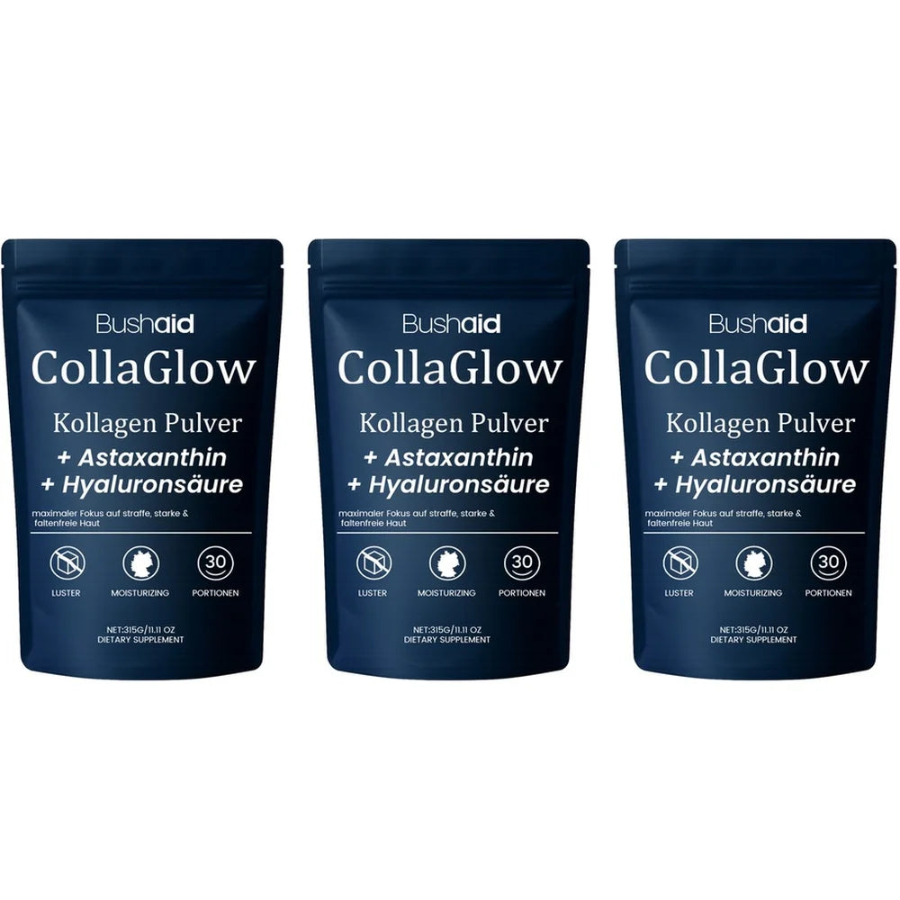 Collagen Powder Supplement with Hyaluronic Acid Astaxanthin Biotin CoQ10 for Skin Hydration Hair Nail Joint Support, 30 Servings