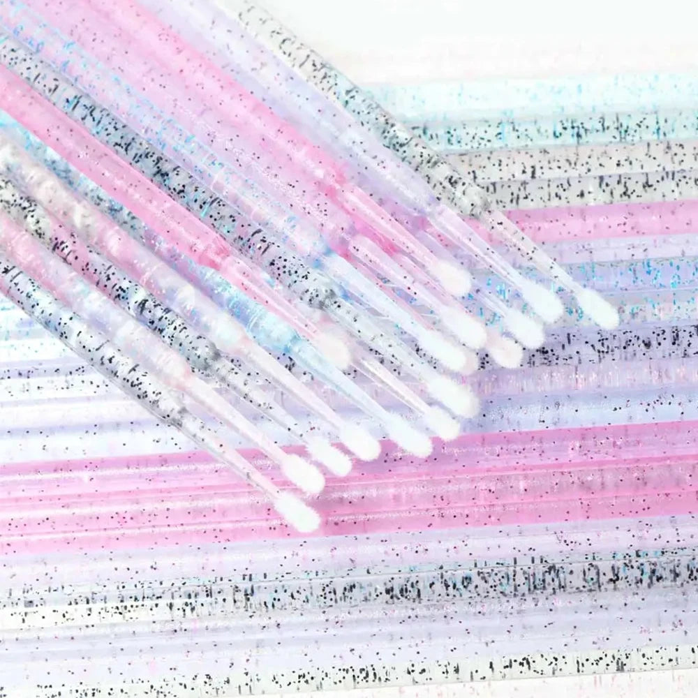 300/500PCS MicroBrush Eyelash Cleaning Brush Lash Extension Applicator For Eyelashes Removing Swab Micro Makeup Brush