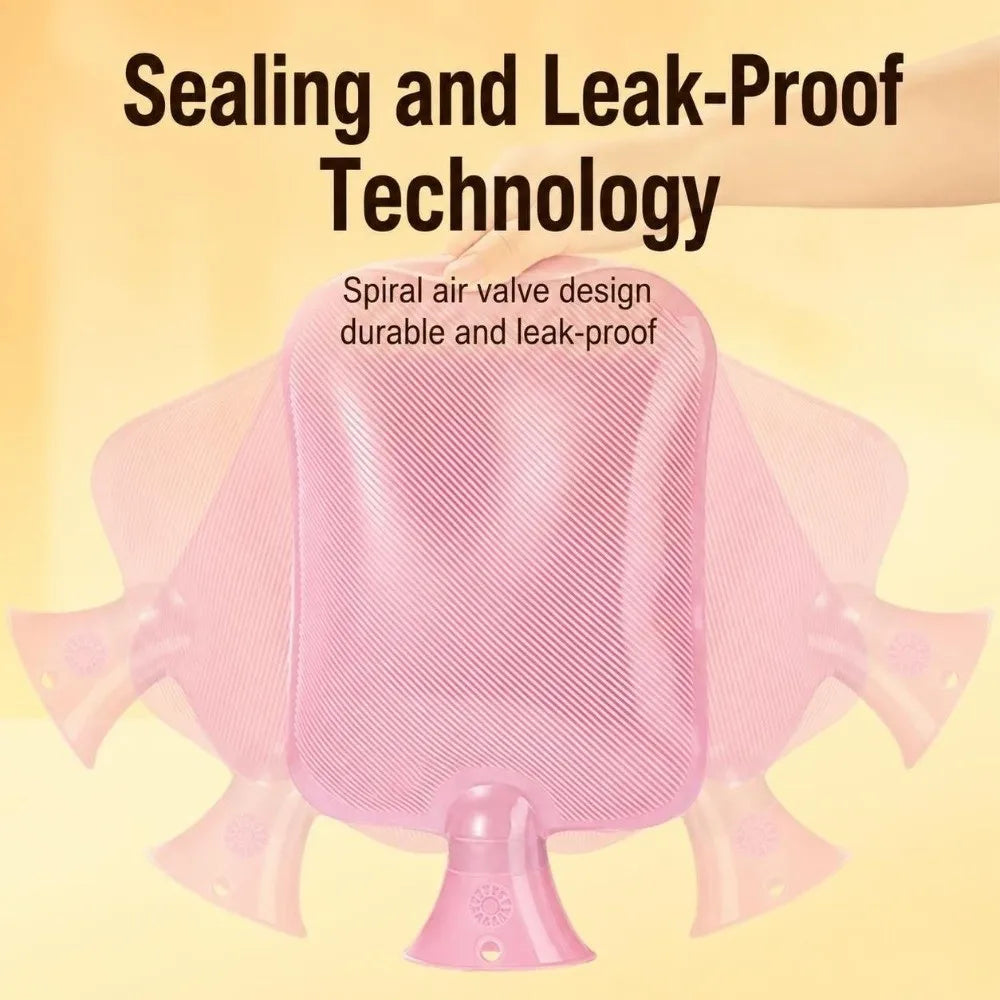 1000ml/2000ml Hot Water Bottle Explosion-Proof Warm Water Bag Leak-proof Hot Water Bag Winter
